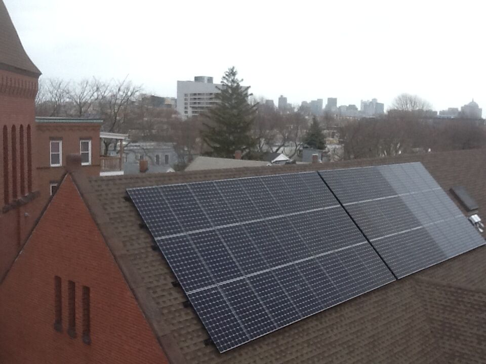 Cambridgeport Baptist Church Solar Installation Photo