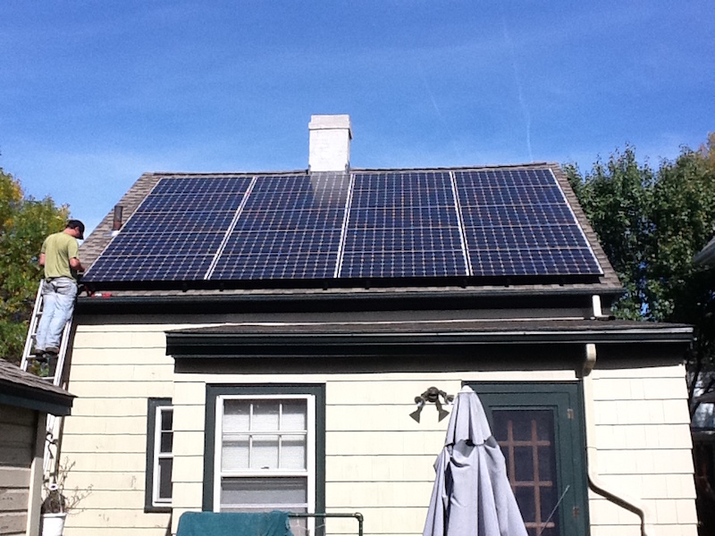 Corey Street Solar Installation Photo