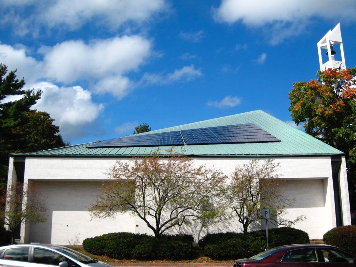 First Parish Church Solar Installation Photo