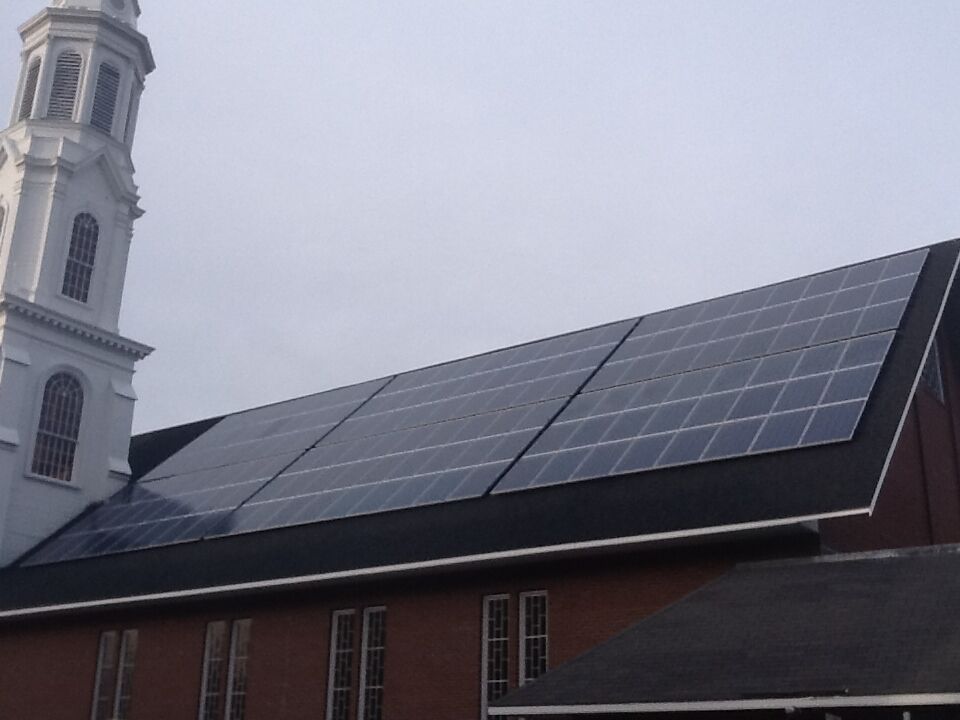 First Baptist Church Solar Installation Photo