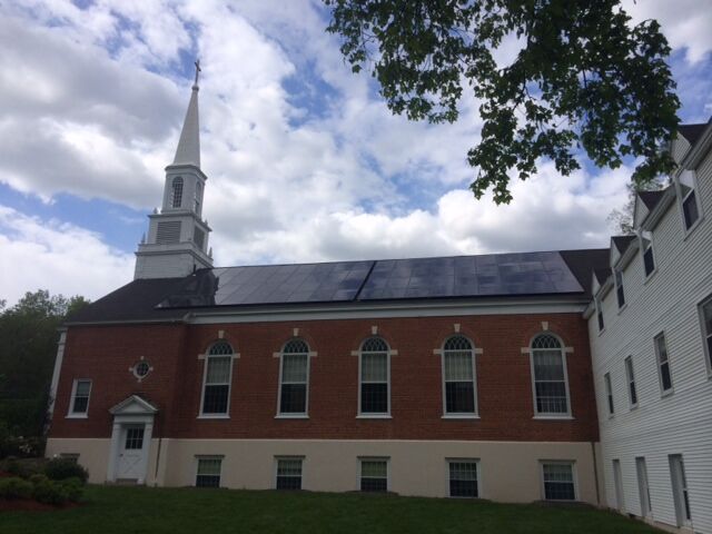 Central Congregational Church, UCC Solar Installation Photo