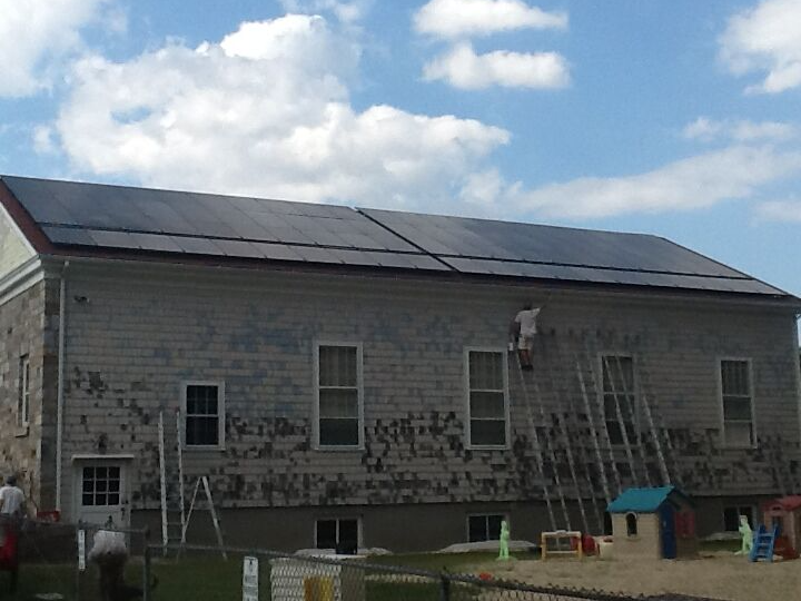 West Parish Church Solar Installation Photo