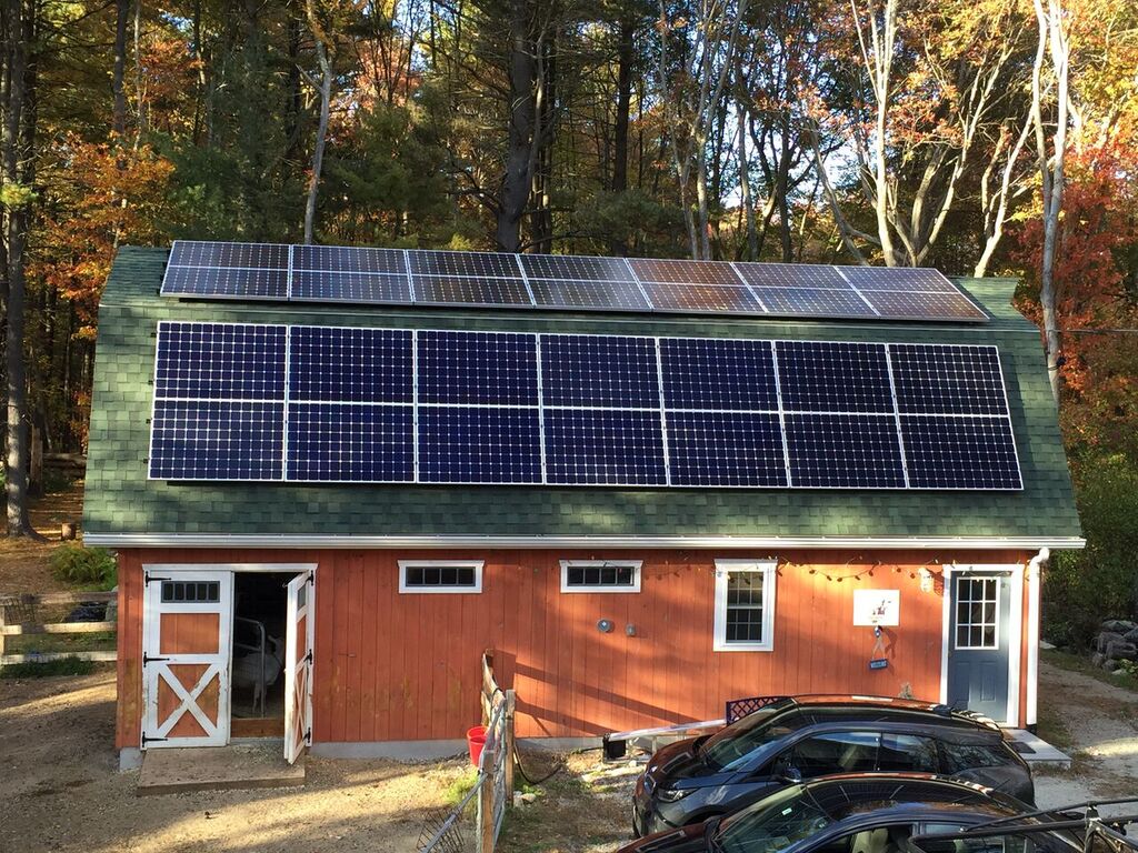 Bedford Blueberry Goat Farm Solar Installation Photo