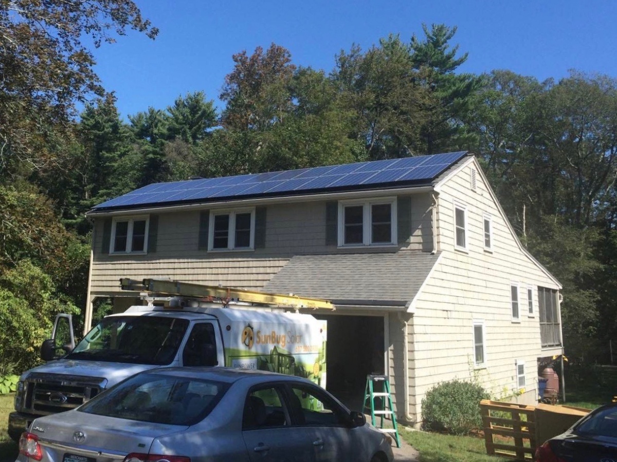 Pond Street Solar Installation Photo