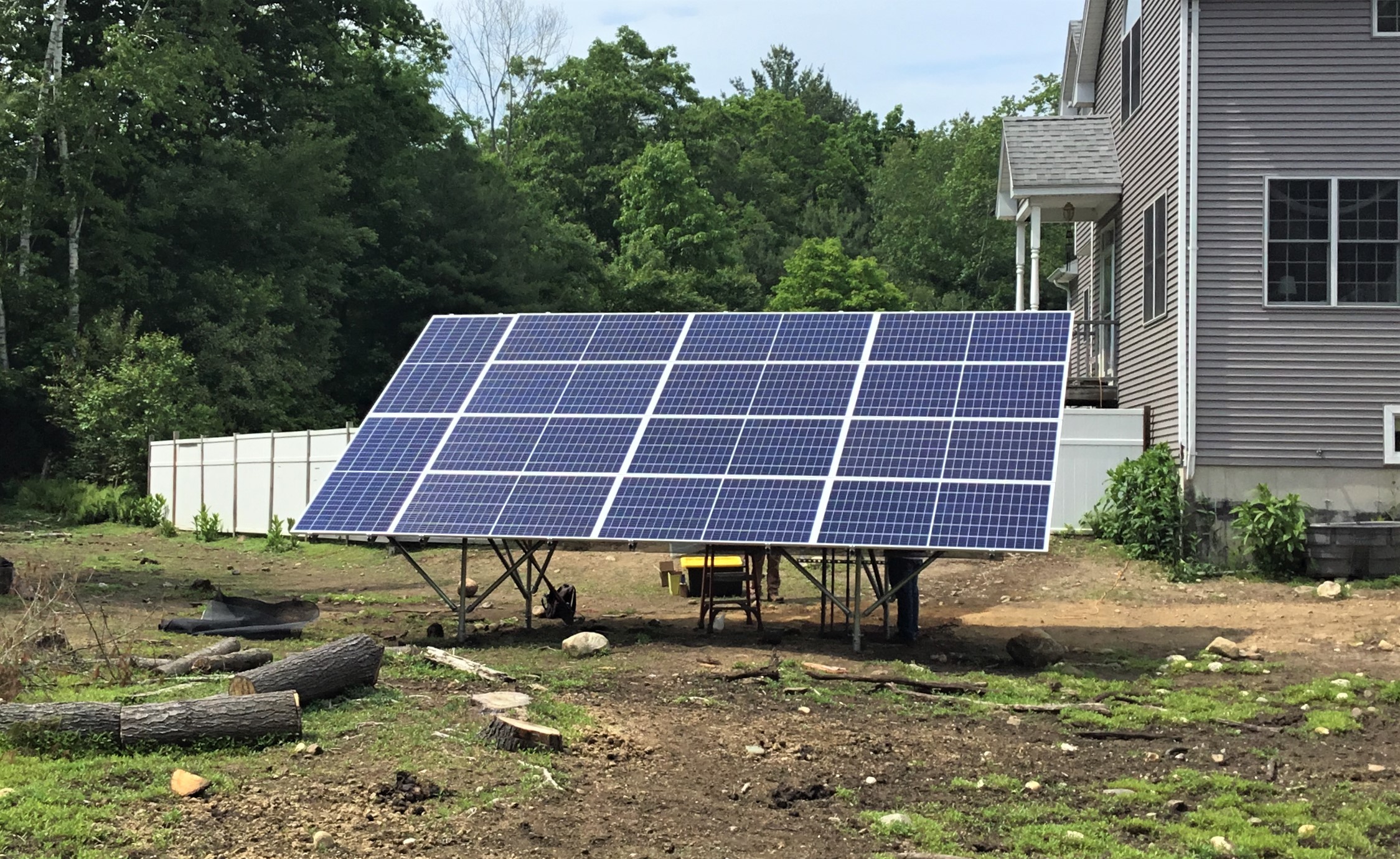 Hardwick Pond Road Solar Installation Photo